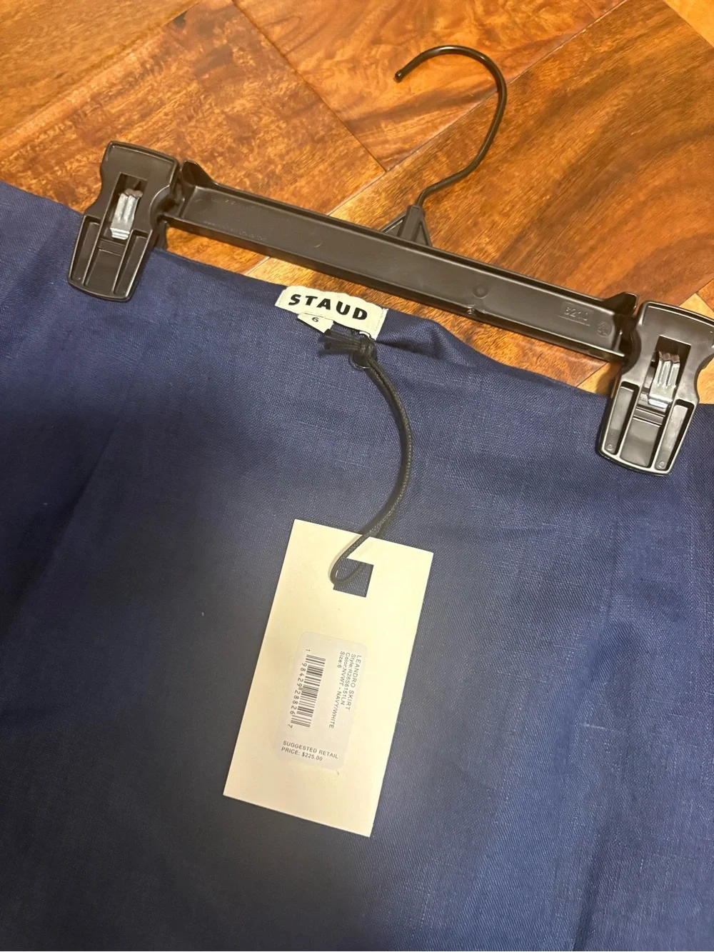 Staud Leandro Skirt New With Tags Size 6 Navy and White - Picture 6 of 7